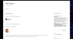 Desktop Screenshot of playfreepacman.org